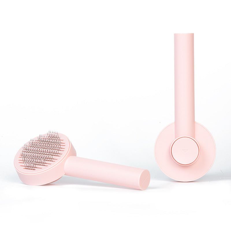 Premium Pet Grooming & Massage Brush - Self Cleaning